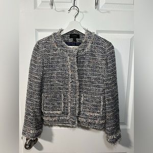 J Crew Tweed Crop Jacket